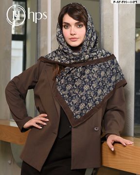 تصویر روسری نخی ژاکارد دوردوخت 100