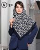 تصویر  روسری نخی ژاکارد دوردوخت 100
