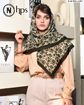 تصویر  روسری نخی ژاکارد دوردوخت 100