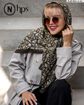 تصویر  روسری نخی ژاکارد دوردوخت 100