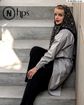 تصویر  روسری نخی ژاکارد دوردوخت 100
