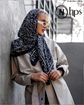 تصویر  روسری نخی ژاکارد دوردوخت 100