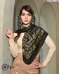 تصویر  روسری نخی ژاکارد دوردوخت 100