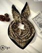 تصویر  روسری نخی ژاکارد دوردوخت 100
