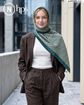 تصویر  روسری نخی کرپ دوردوخت 110