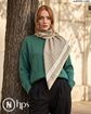 تصویر  روسری نخی کرپ دوردوخت 110