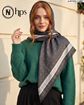 تصویر  روسری نخی کرپ دوردوخت 110