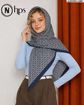 تصویر  روسری نخی کرپ دوردوخت 110