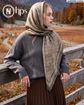 تصویر  روسری نخی کرپ دوردوخت 110