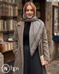 تصویر  روسری نخی کرپ دوردوخت 120