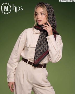 تصویر روسری درختی دوردوخت 100