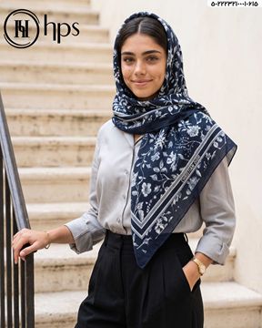 تصویر روسری درختی دوردوخت 100