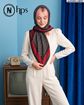 تصویر  روسری نخی کرپ دوردوخت 100