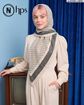 تصویر  روسری نخی کرپ دوردوخت 100