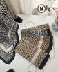 تصویر  روسری نخی کرپ دوردوخت 100