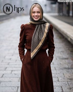 تصویر روسری نخی کرپ دوردوخت 120