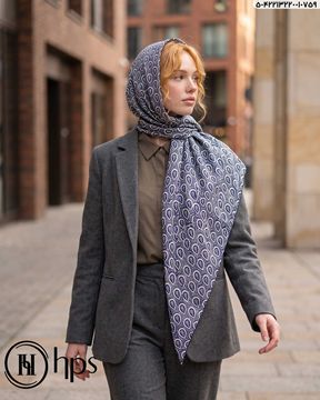 تصویر روسری نخی کرپ دست دوز 120