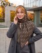 تصویر  روسری نخی کرپ دوردوخت 120