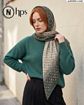 تصویر  روسری نخی کرپ دوردوخت 110