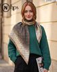 تصویر  روسری نخی کرپ دوردوخت 110